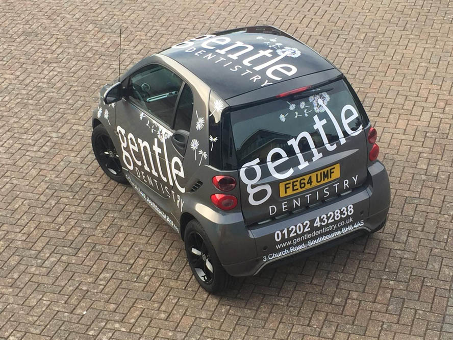 Gentle Dentistry car graphics